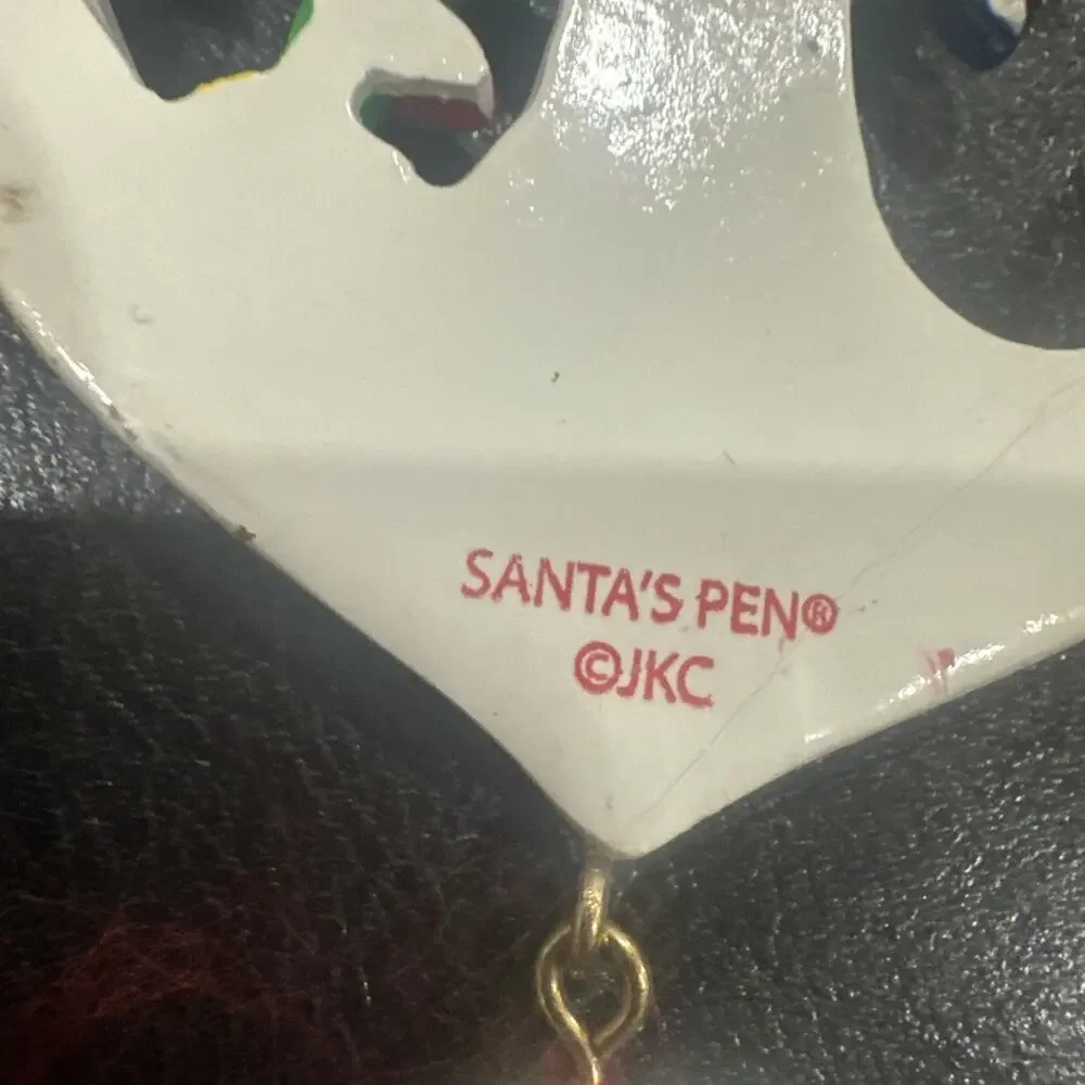 Santa’s Pen Curacao Anchor Christmas Ornament Caribbean Travel Souvenir